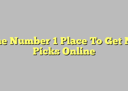 The Number 1 Place To Get Nfl Picks Online